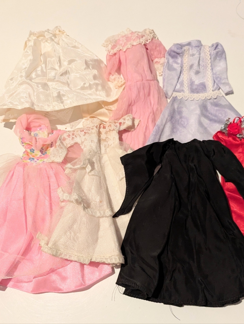 Barbie Doll Size Clothes Lot of Fancy Gowns